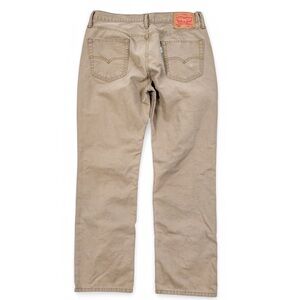 Levis 514 Men’s Straight Leg Canvas Jean 33/30 (tag 34/30) Casual Workwear Khaki